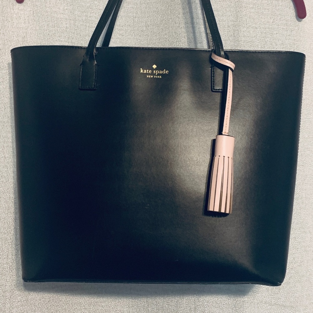 Kate Spade Black Leather Tote (see photos)